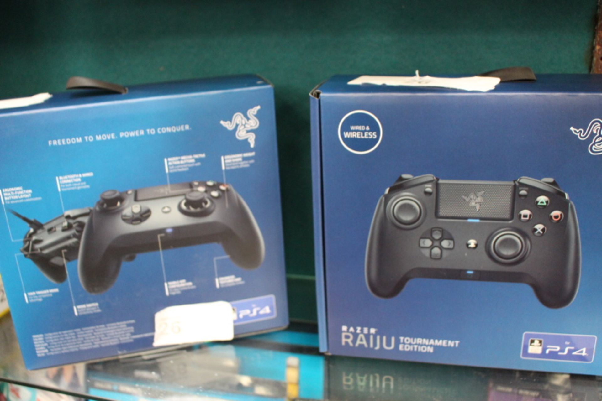 2 x Razer Raiju Tournament Edition PS4 controllers - New (C14C) - Image 2 of 2