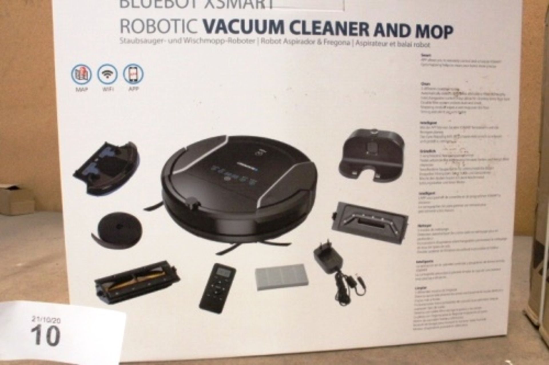 Blaupunkt Bluebot XSMART robotic vacuum cleaner and mop, - New in box (ES2) - Image 2 of 2