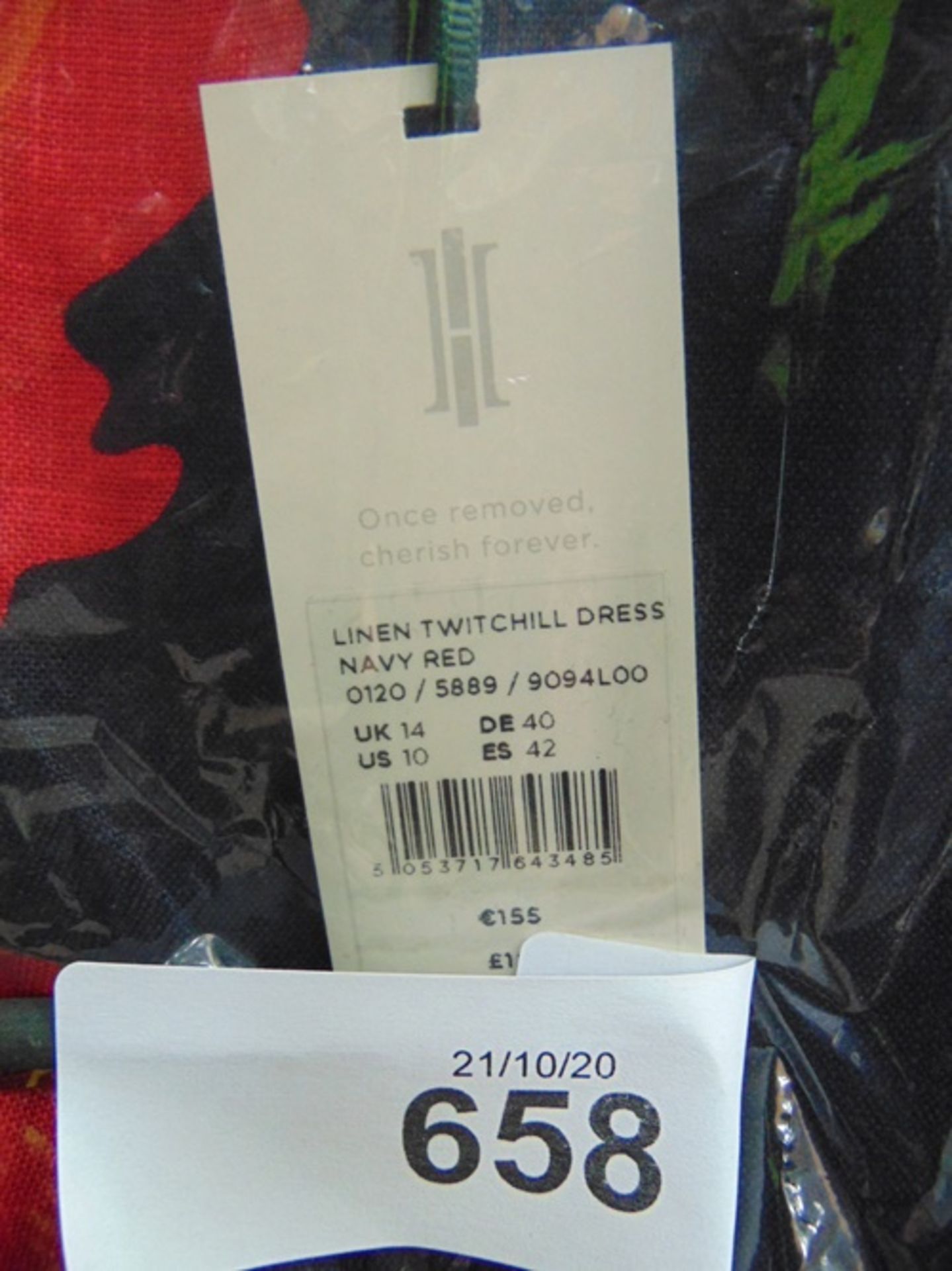 2 x Hobbs Twitchill linen dresses, size 18 & 14, red and black, RRP £129.00 - New (ES16B) - Image 3 of 3