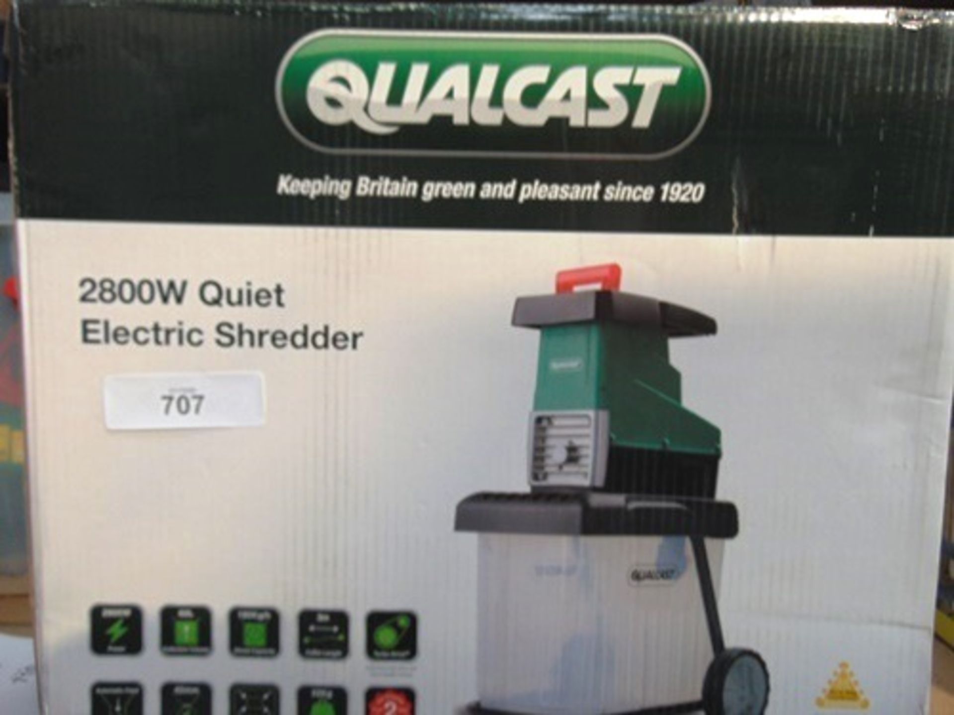 1 x Qualcast quiet garden shredder, model SDS2810, 2800w, - new in box (GS16)