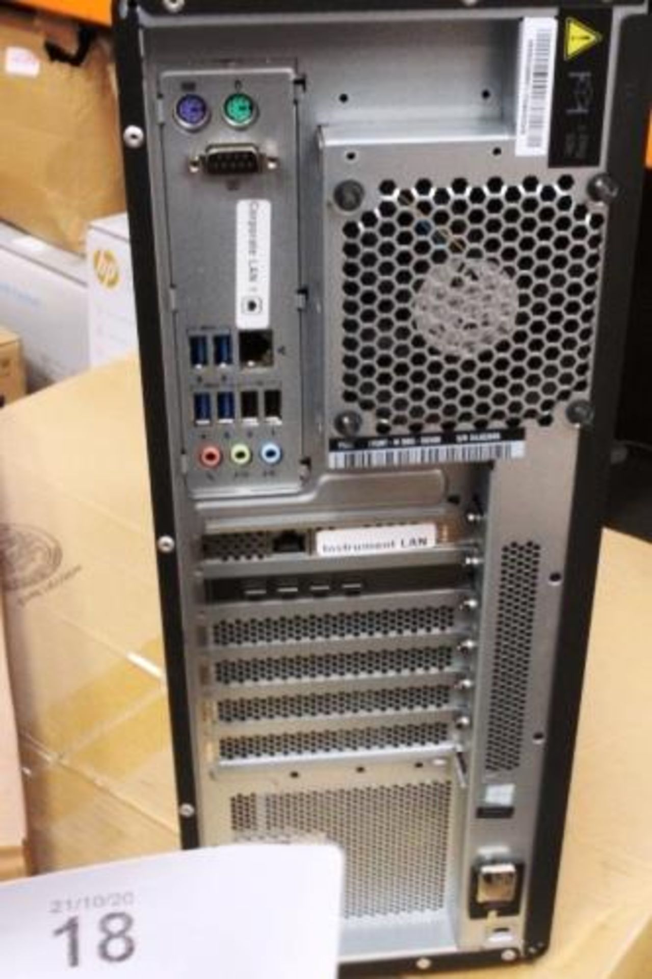 Lenovo ThinkStation P520 PC tower workstation, model 30BQSO2AOO, minimum spec. Windows 10, 16gb Ram, - Image 5 of 6