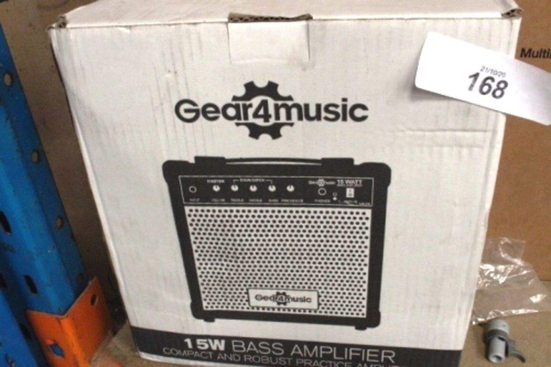 Gear4Music electric bass guitar starter kit includes G4M Squier bass guitar, travel bag, spare - Image 4 of 4