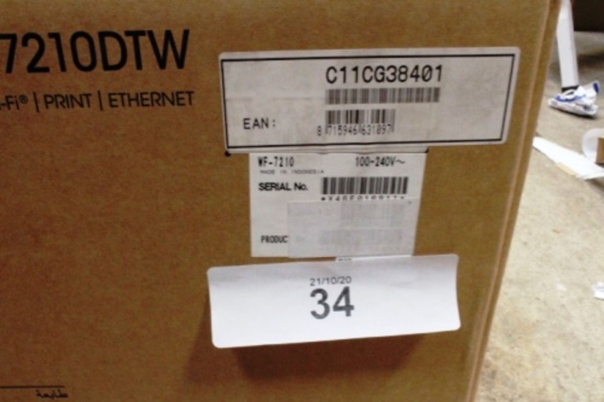 Epson WorkForce WF-72 10DTW printer - Sealed new in box (ES4) - Image 2 of 2