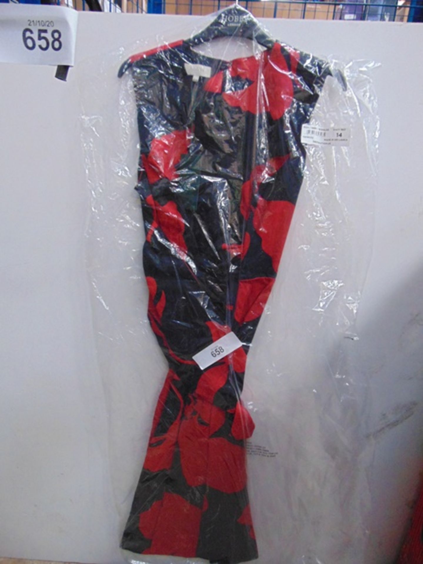 2 x Hobbs Twitchill linen dresses, size 18 & 14, red and black, RRP £129.00 - New (ES16B) - Image 2 of 3