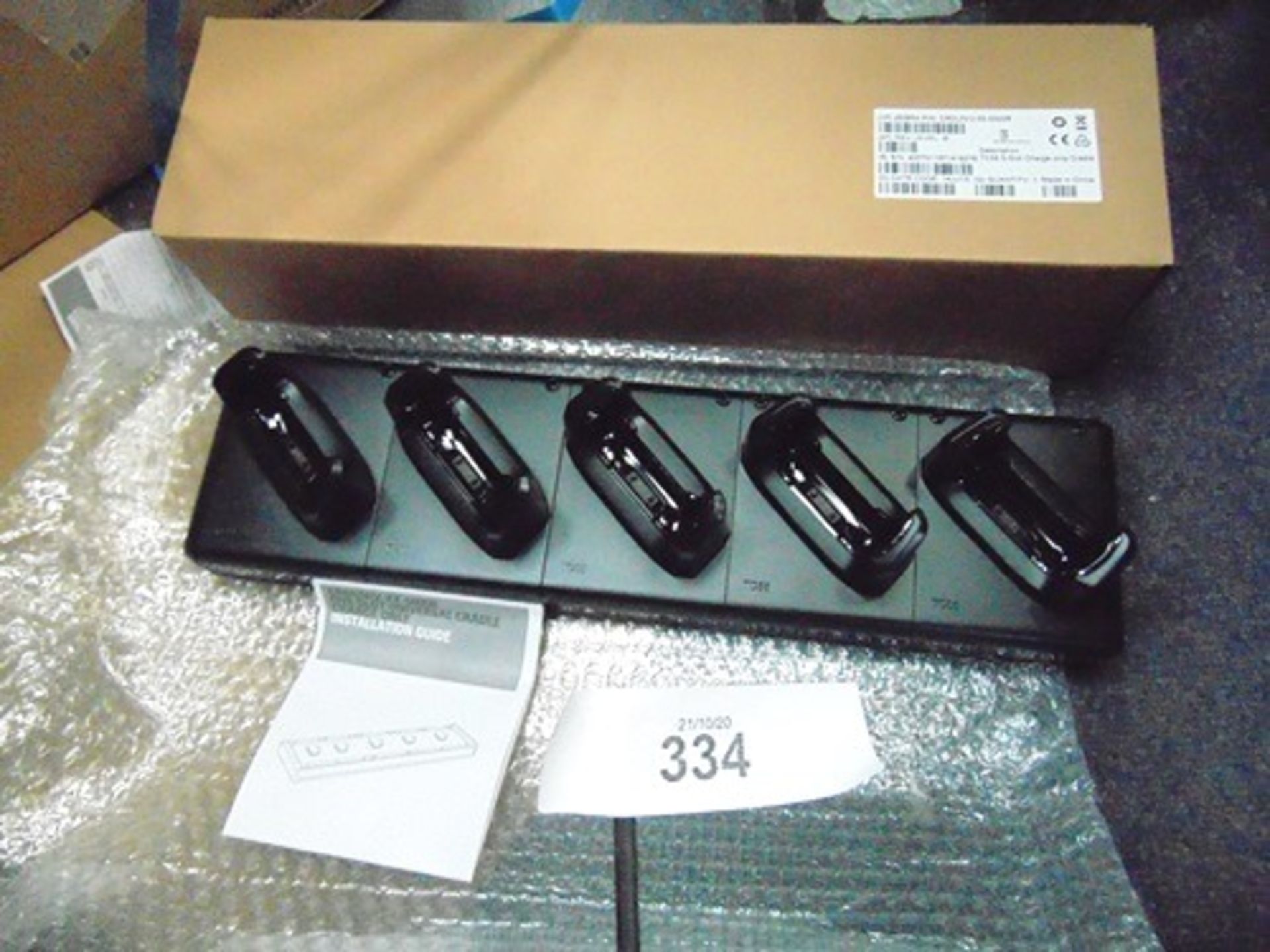 2 x Symbol/Zebra TC55 5 port charge cradles, model CRDUNIV-55-5000R - New in box (cabtable3)