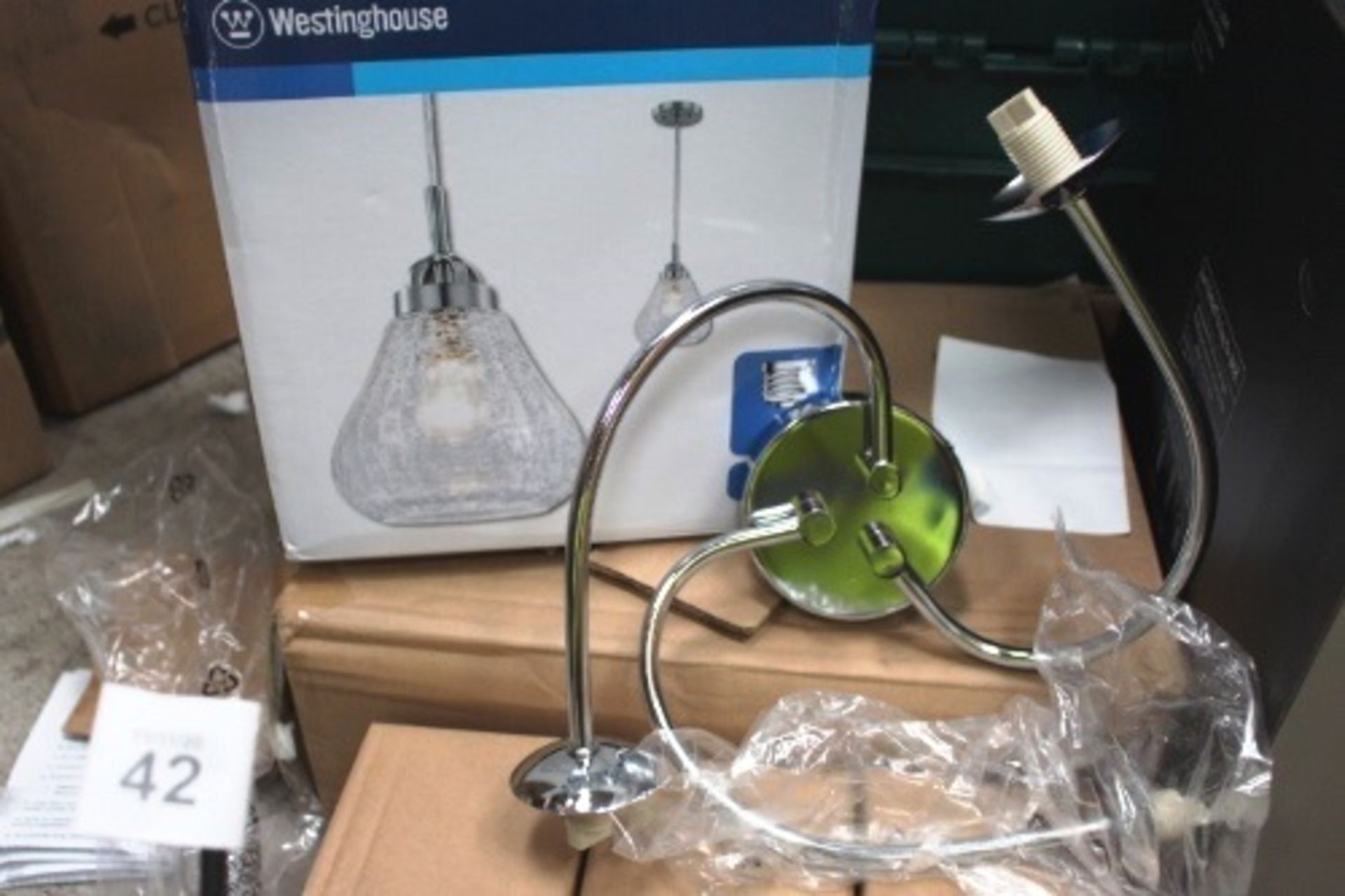 Felicity chrome light ceiling fitting, model D2608, sealed new in box together with a quantity - Image 4 of 5