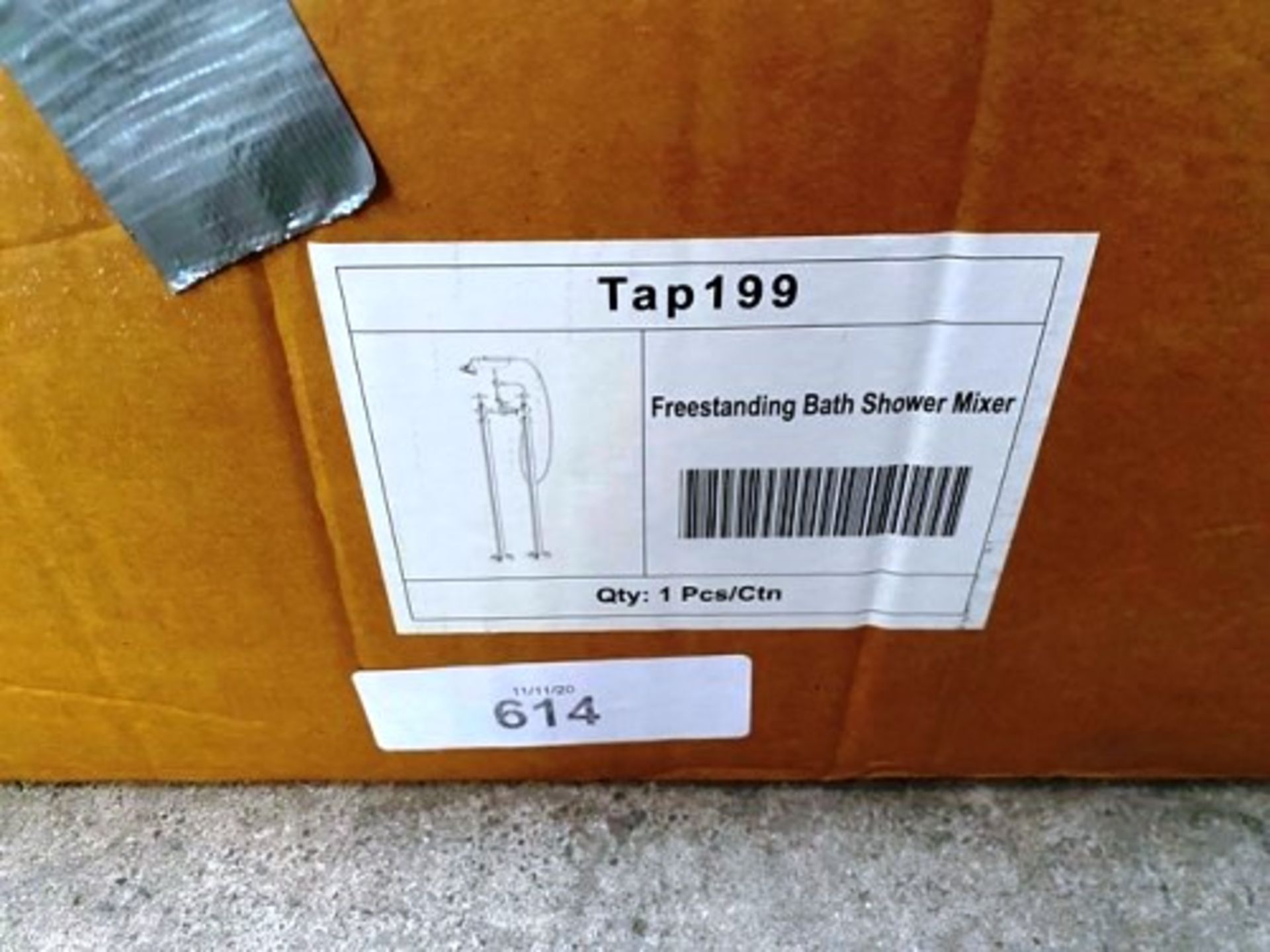 1 x free standing batch shower mixer, model tap199 - New (GS37)