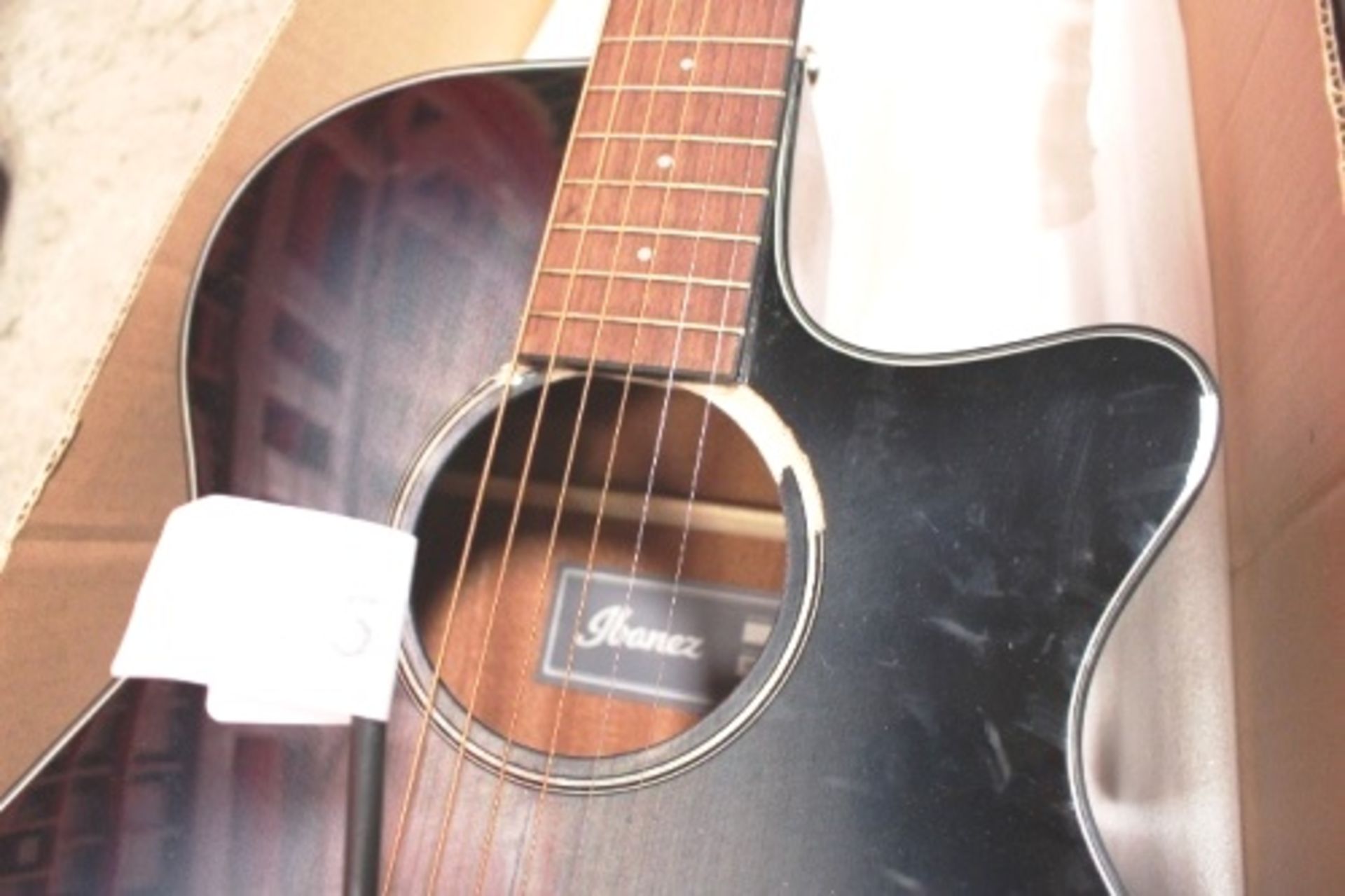 Ibanez AEG50-IBH acoustic guitar with broken neck - In box - Image 2 of 5