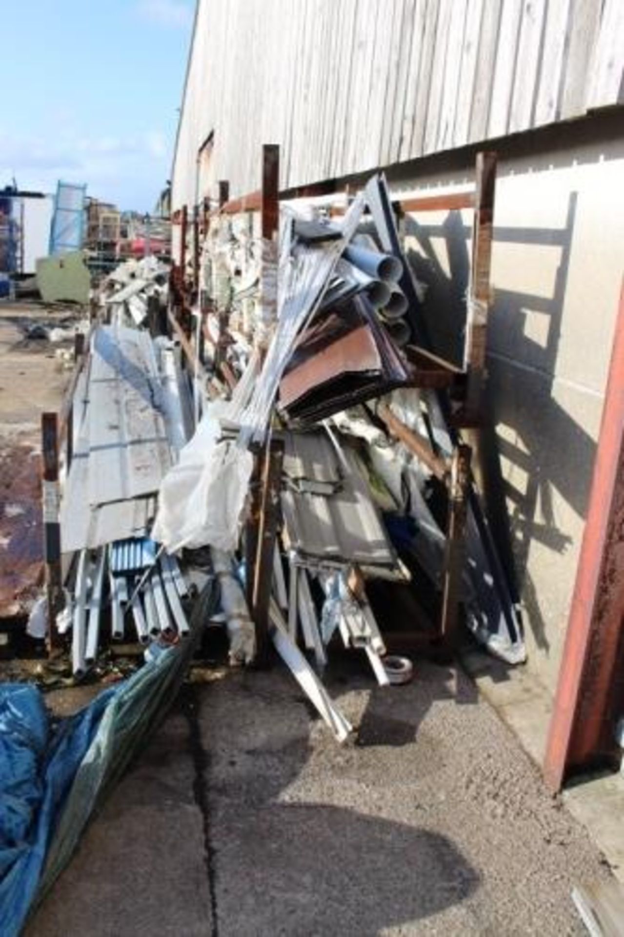 Assorted modern plastic profiles, pipe, facia's etc - open store (yard rear) - Image 3 of 13