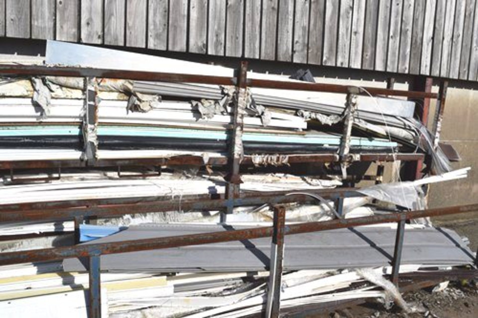 Assorted modern plastic profiles, pipe, facia's etc - open store (yard rear) - Image 12 of 13