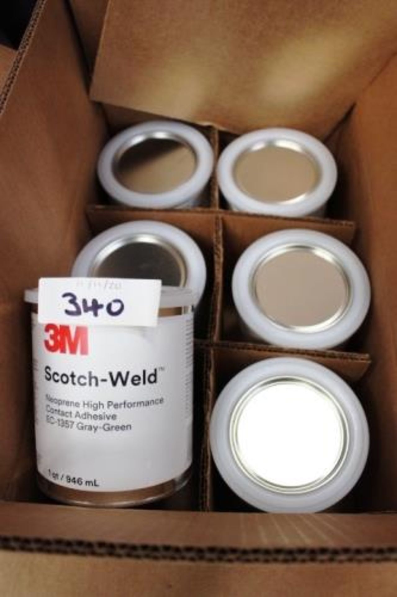 1 x 3M scotch weld high performance neoprene contact adhesive, Model EC-1357, colour grey-green - Image 4 of 5