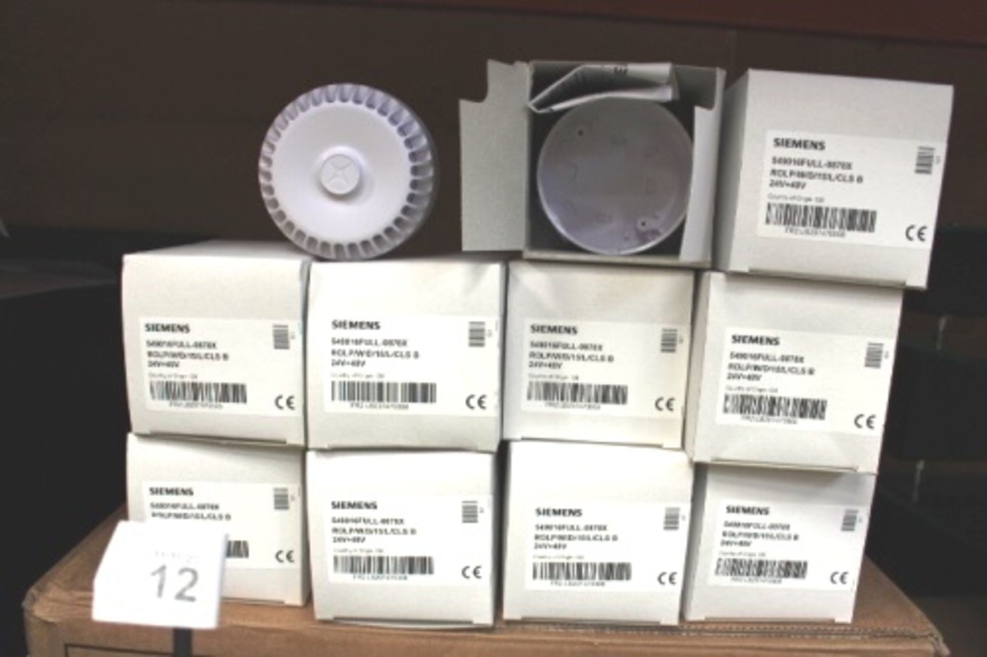 10 x Siemens low profile fire alarm sounders, ROLP/W/D/15/L/CLS B - Sealed new in box (ES2)