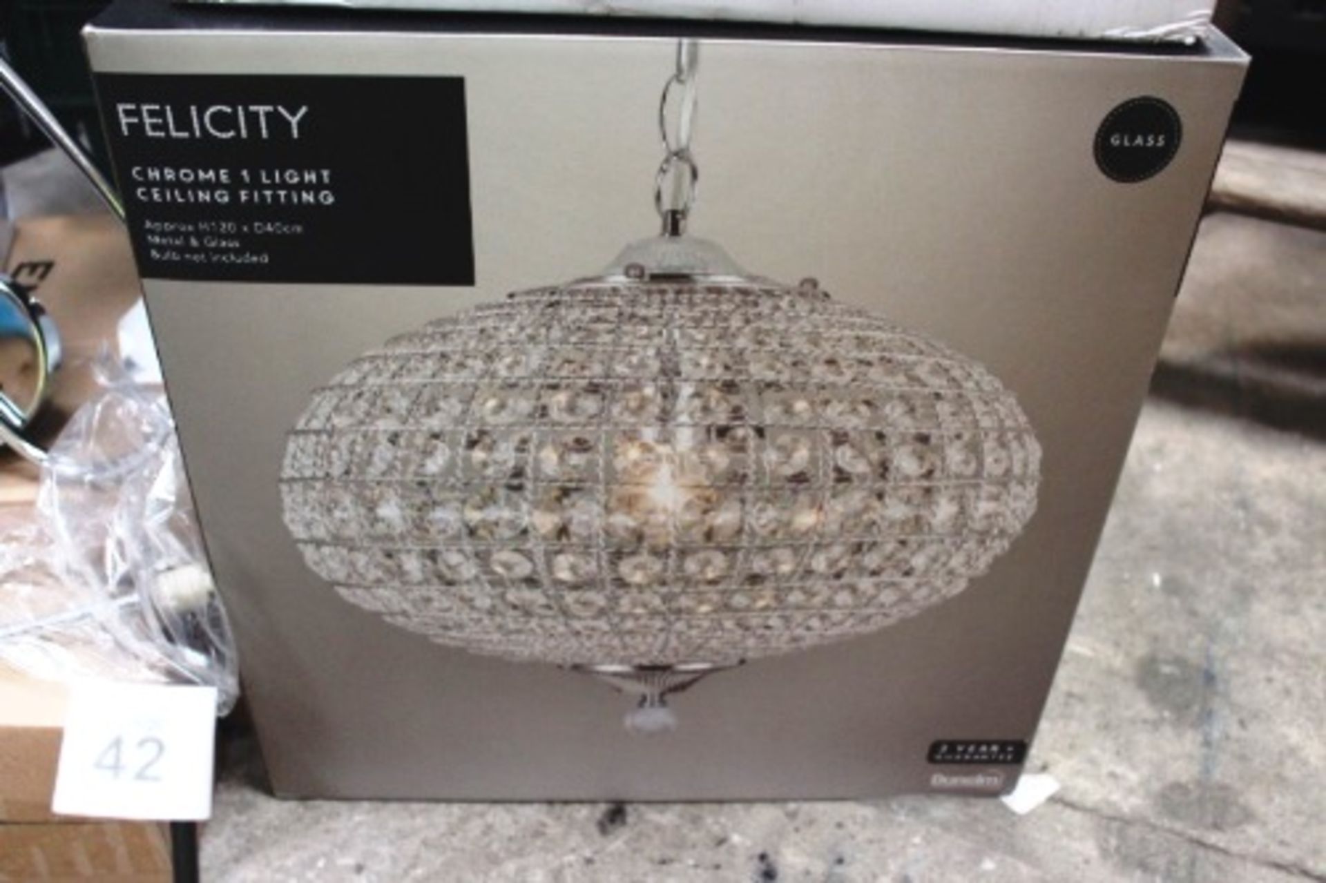 Felicity chrome light ceiling fitting, model D2608, sealed new in box together with a quantity - Image 2 of 5