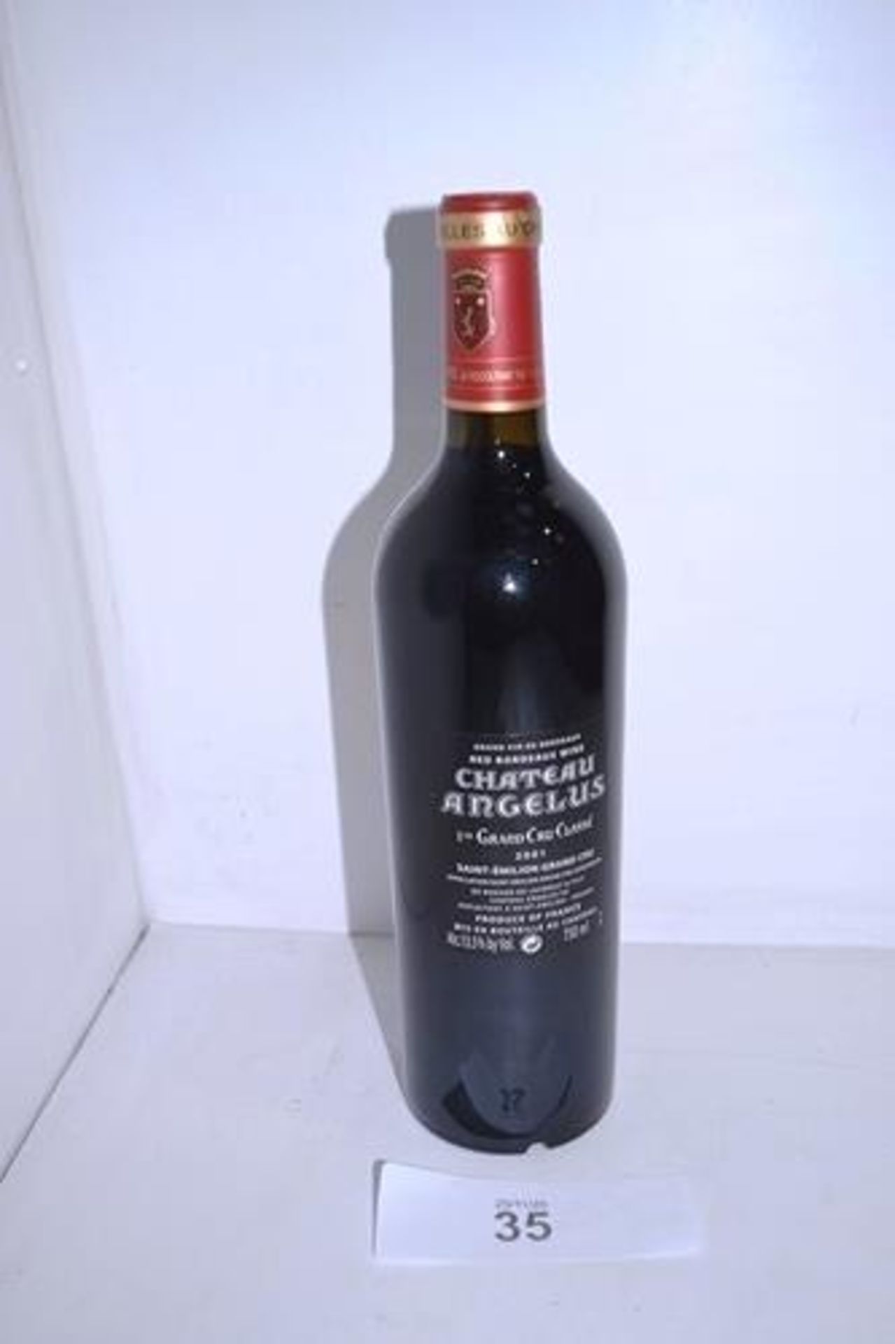 1 x bottle of Chateau Angelus 1cr Grand Cru Classes St Emilion 2001 (1) (Cab1) - Image 2 of 2