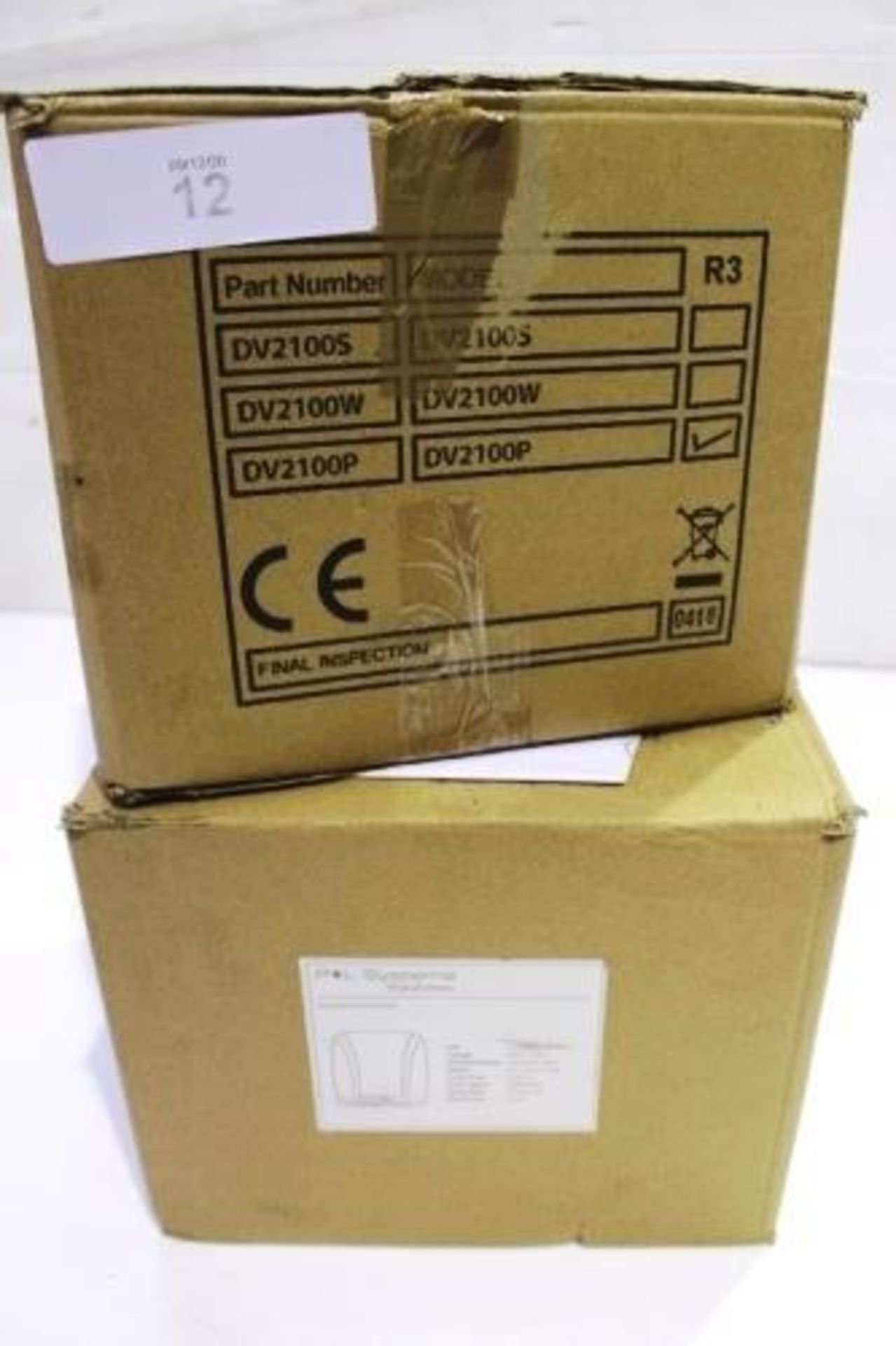 2 x P&L Systems robust hand dryers, model DV2100P - New in box (ES2)