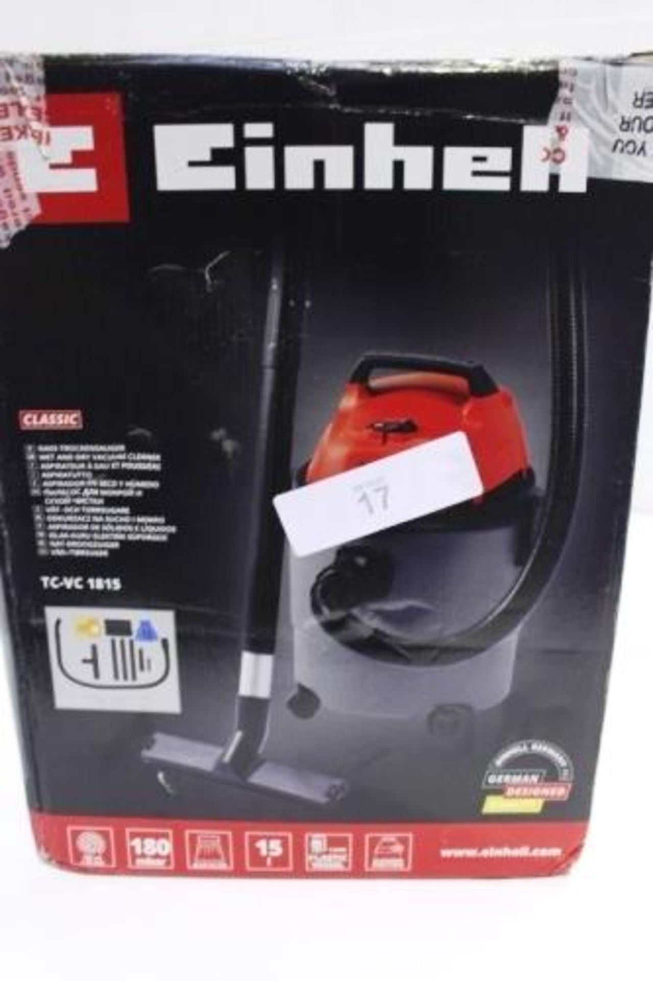 An Einhell classic wet & dry vacuum cleaner, model TC-VC1815 - new in box (ES2)