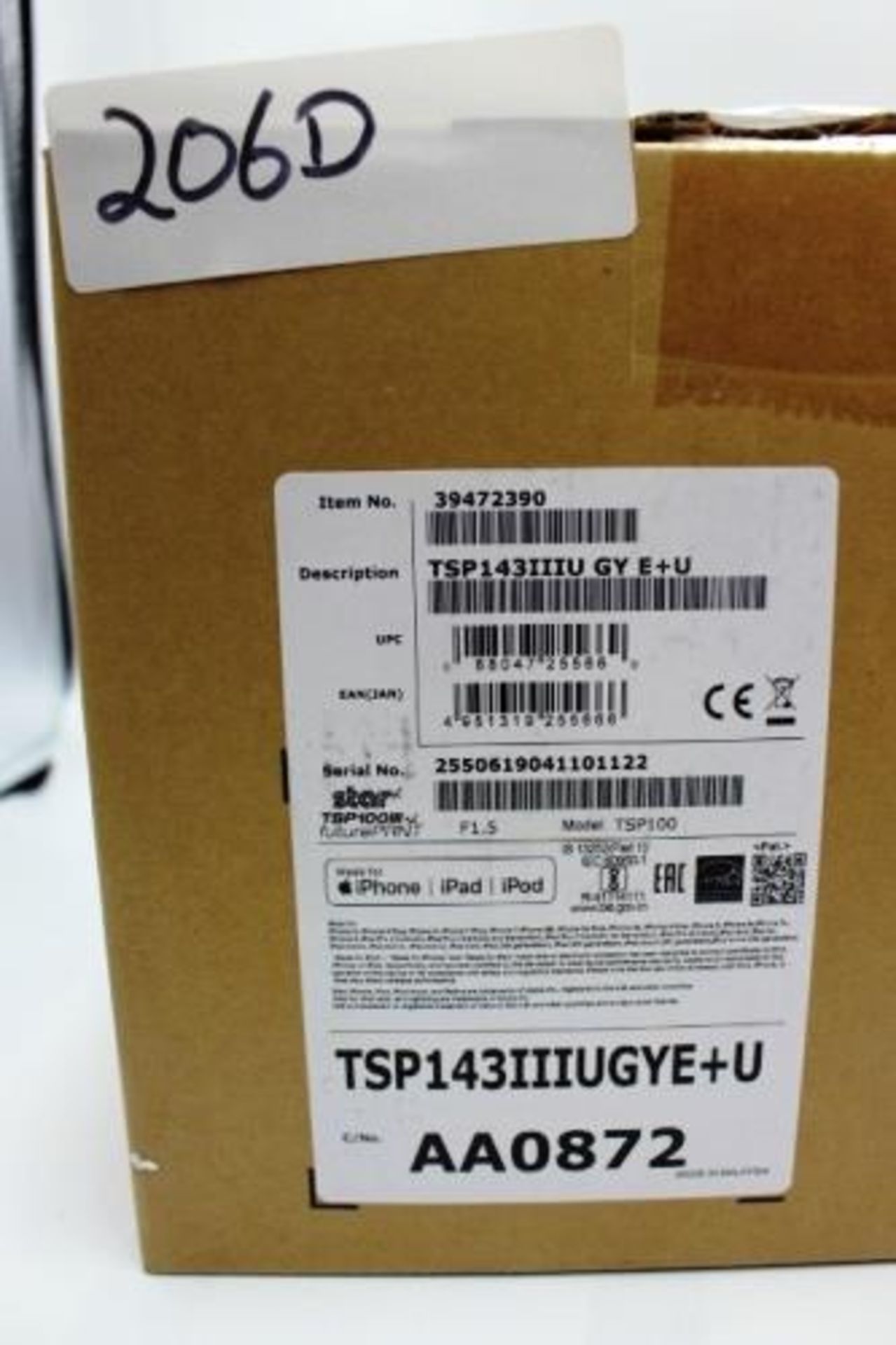 1 x Star TSP100III Future Print, model TSP143IIIUGYE+U - Sealed new in box (cab 14) - Image 2 of 2