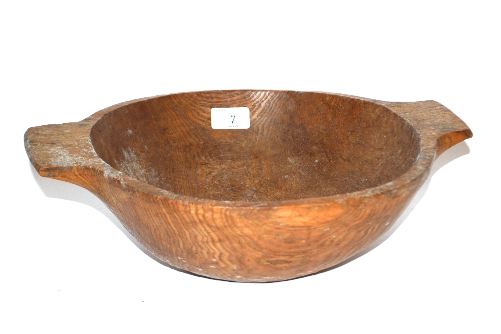 An Antique wooden maize bowl