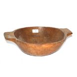 An Antique wooden maize bowl