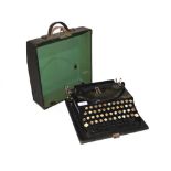 A vintage Remington portable typewriter