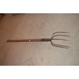 Two large unusual two prong and three prong barley f