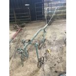 A horse drawn beet lifter