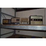 An Ekco Bakelite radio, a Ferranti vintage radio,