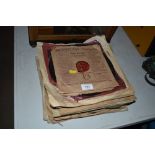 A quantity of vintage 78rpm records, mostly in ori