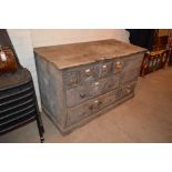 An Antique pine Haberdashery cabinet