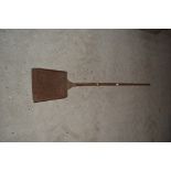 A metal ended malting scoop/shovel