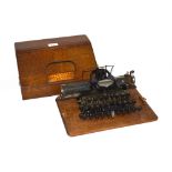 A vintage Blickensderfer typewriter