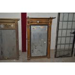 A 19th Century gilt pier mirror, for restoration