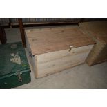 A pine storage box