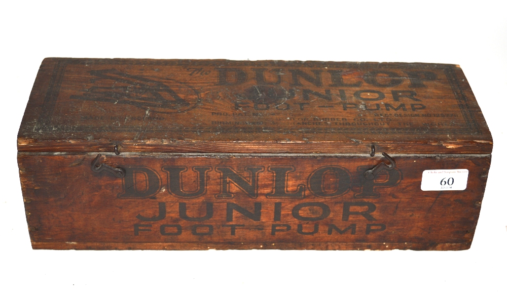 A Dunlop Junior foot pump, in original decorated w - Image 2 of 2