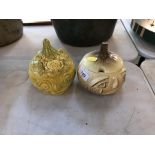 A Sylvac "onions" face pot and a Sylvac "piccalilli" preserve jar