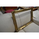 An ornate gilt picture frame