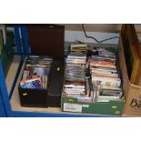 A quantity of various DVD's, CD's tapes, records e