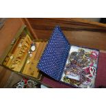 Two jewellery boxes and contents