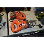 Two Black & Decker reciprocating saws