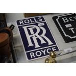 A reproduction Rolls Royce sign (123)