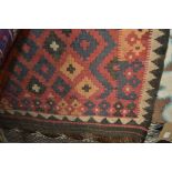 An approx 5'11" x 3'1" Kelim rug