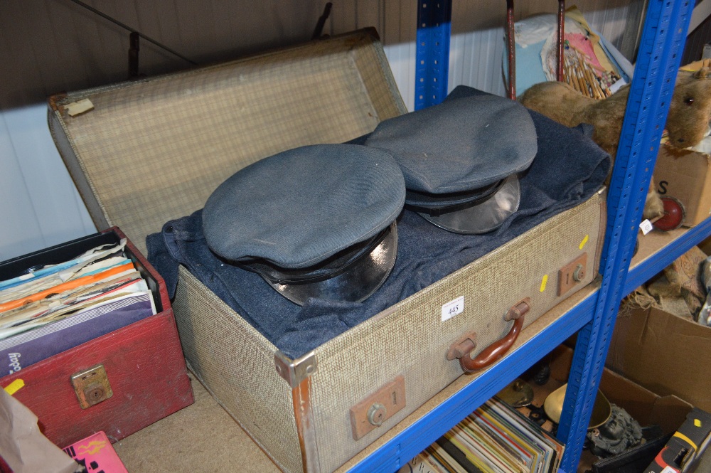 A suitcase and contents of military uniform