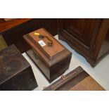 A 19th Century mahogany converted tea caddy