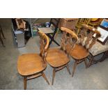 Three Ercol chairs