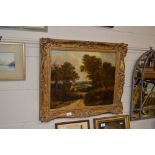 19th Century English School oil on canvas study depicting fi