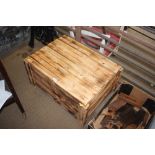 A pine storage box