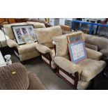 A three piece suite comprising of a two seater set