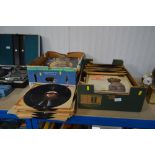Two boxes of various LPs and 78rpm