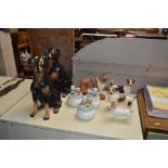 Six dog ornaments to include a Beswick collie and