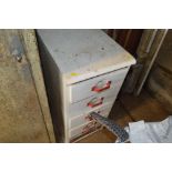 A white painted chest fitted five drawers